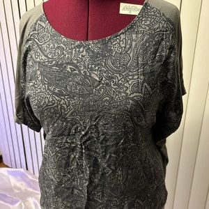 Paisley, cap sleeve faded Glory pullover.